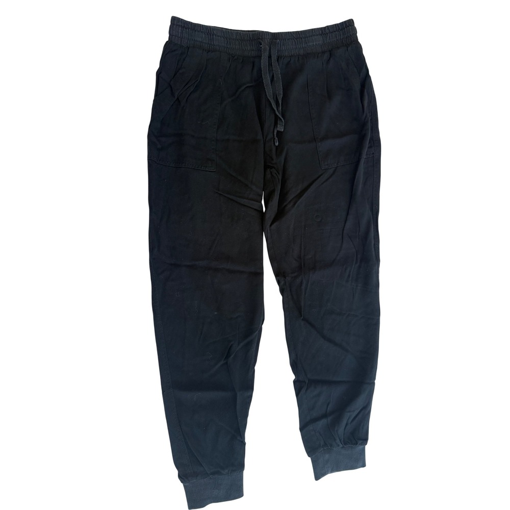 Old Navy Joggers Womens Medium Black Drawstring Pockets Pants Comfy Casual